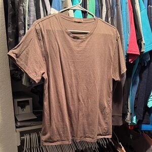 nuuds Casual Tan Short Sleeve Tee